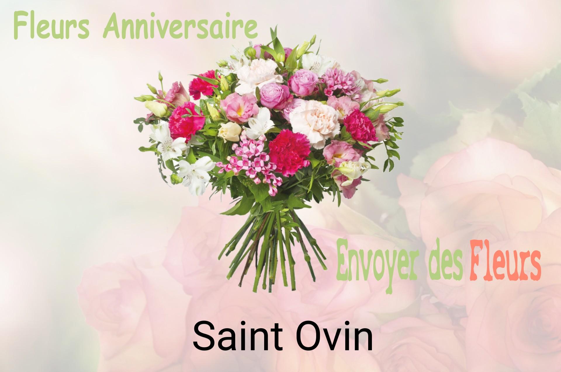 Bouquet de fleurs d’anniversaire livré à Saint-Ovin